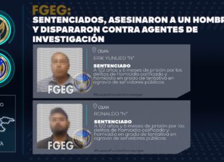 Pasarán más de 120 años en la cárcel RONALDO “N” y ERIK YUNUED “N”, por asesinar a un hombre y disparar contra elementos de la AIC, en Celaya