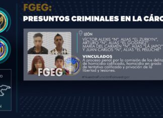 Integrantes de una célula criminal han sido vinculados a proceso penal por homicidio calificado, en León.