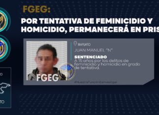 Por tentativa de feminicidio y homicidio, un sujeto pasará 15 años de su vida en prisión.