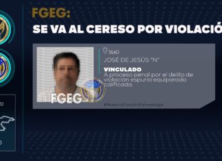 La FGE detiene a JOSÉ DE JESÚS “N”, acusado de violación en agravio de una víctima menor de edad, en la colonia Valle de San José, en Silao.