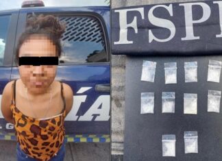 Detienen las #FSPE en #Irapuato a una mujer que estaba en posesión de varias dosis de cristal.