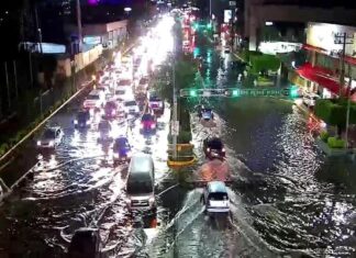 Intensas lluvias afectaron distintas zona ayer por la noche la ciudad de León.
