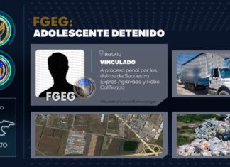 Adolescente ha sido vinculado a proceso penal por los delitos de secuestro exprés agravado y robo calificado, en Irapuato