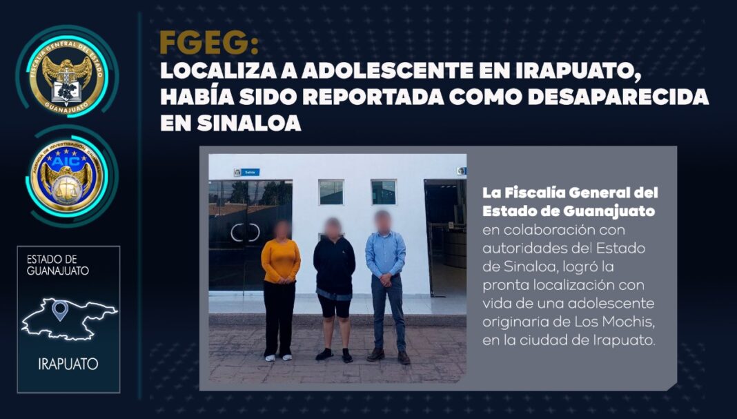 La Fiscalía General Del Estado De Guanajuato Localizó En Irapuato A Una ...