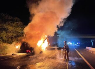 Se registran dos incidentes en la carreta Comonfort-San Miguel de Allende