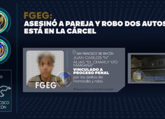 El Ministerio Público condujo actos de investigación que vincularon a proceso penal a un presunto homicida, en San Francisco del Rincón.