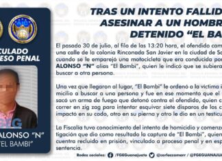 TRAS UN INTENTO FALLIDO DE ASESINAR A UN HOMBRE, ES DETENIDO “EL BAMBI».