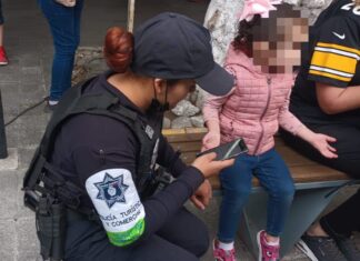 POLICÍA TURÍSTICA RESGUARDA A MENOR