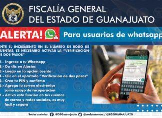 La Fiscalía General del Estado lanza alerta a los usuarios de WhatsApp.