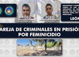 La Fiscalía General del Estado detuvo a dos sujetos acusados de decapitar y desmembrar el cuerpo de una mujer, que arrojaron en bolsas a un baldío.