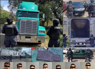 Capturan elementos de las #FSPE en #JuventinoRosas a una presunta banda de asaltantes en carretera