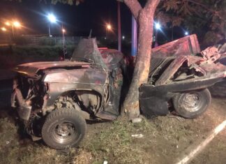 Choque en l libre Silao- Guanajuato dejo un saldo de dos personas fallecidas.