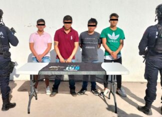 CINCO PERSONAS SON DETENIDAS CON DROGAS Y ARMA DE FUEGO