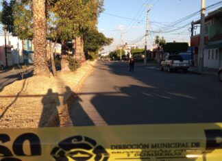 Intenso despliegue de las corporaciones policiacas delos tres órdenes de gobierno género artefacto explosivo en la colonia Residencial Tecnológico, en Celaya.