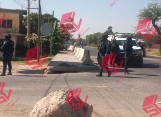 Intenso operativo con la participación de elementos policiacos de los tres órdenes de gobierno en Juventino Rosas; después de la jornada violenta que se registró está mañana.