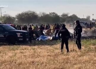 El Secretario de seguridad de Aguascalientes y otras cuatro personas murieron al caer el helicóptero en el que viajaban.