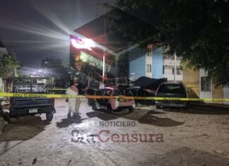 Localizan restos humanos en tres bolsas de plástico al interior de un vehículo de la empresa MEGACABLE, en la colonia Lomas de Echeveste, en León.