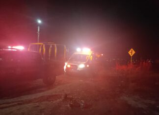 Volcadura en TARIMORO dejo un saldo de una mujer lesionada.