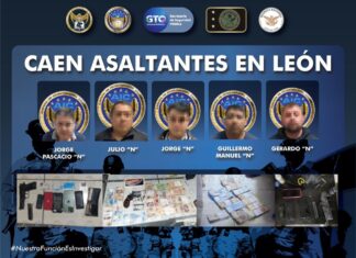 La Fiscalía General del Estado anuncia la detención de banda de asaltantes en León.