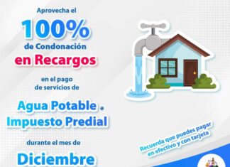 Invitan a usuarios del agua potable a pagar su servicio y aprovechar la condonación del 100 % de los recargos en Santiago Maravatío.