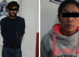 Detiene la policía de Guanajuato capital a pareja con droga y cartuchos útiles para arma se fuego.