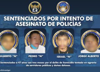 Fiscalía General de Justicia sentencia de 47 años con tres meses en contra de sujetos que intentaron asesinar a FSPEs, en Salamanca
