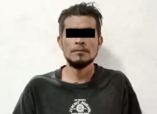 Policía de Guanajuato frustra robo a negocio y detiene a dos sujetos implicados en el hecho.