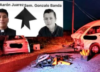 Dos alumnos del Seminario Diocesano del municipio de Irapuato murieron en un accidente en la carretera federal 1110.