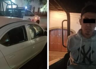 Policía de Guanajuato evitan robo de vehículo; hay un detenido.