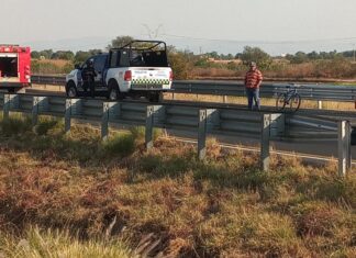 Cuantiosos daños materiales y heridos leves en choque múltiple en la autopista Celaya- Salamanca.