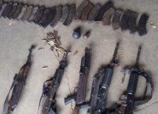 Guardia Nacional y Ejército aseguran armamento y artefactos explosivos en Aguililla Mich. Hay 1 detenido