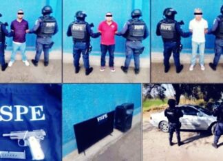 Elementos de las #FSPE detienen en Abasolo y DoloresHidalgo, a varias personas en posesión de un par de armas de fuego y cartuchos útiles.