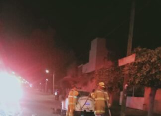 Autoridades municipales de Cortázar, atendieron varios intentos de incendios en diferentes puntos, de la cabecera municipal durante la madrugada.