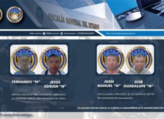 La Fiscalía General del Estado esclareció los homicidios de dos mujeres y envío a prisión a cuatro sujetos.