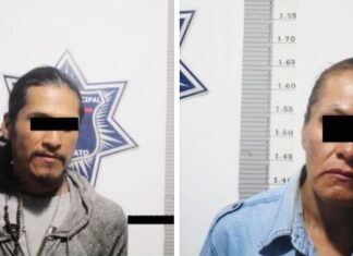 Dos sujetos presuntos asaltantes de transeúntes, fueron detenidos por policías de Guanajuato.