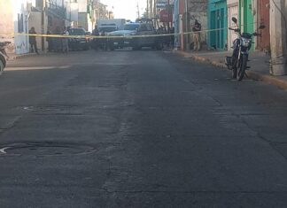 Un hombre fue ejecutado en el barrio de Santiaguito en Celaya, de al menos siete disparos de arma de fuego.