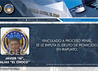 «EL CHOCO» ES DETENIDO, COMO PRESUNTO AUTOR DEL HOMICIDIO DE UN HOMBRE EN LA COLONIA AZTECA, EN IRAPUATO.