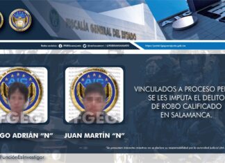 Son remitidos a prisión dos sujetos que robaron con violencia una motocicleta en Salamanca.