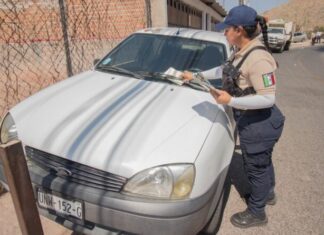 Liberan espacios en lugares donde se prohibe estacionar vehículos en carretera Panorámica.