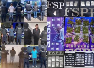 Aseguran elementos de las FSPE en distintos hechos a nueve sujetos con cientos de dosis de diversos tipos de drogas.
