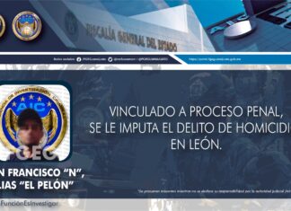 FGE detiene a “El Pelón”, acusado de asesinar a un hombre de varias puñaladas en Jardines de Echeveste, en León.