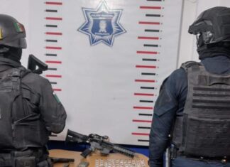 Detienen a cuatro sujetos con drogas y armas de fuego en El Cubo, en Guanajuato.