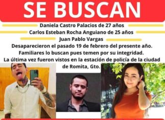 Confirman que los tres cuerpos localizados en la fosa clandestina en Romita, pertenecen a los tres jóvenes desaparecidos el.pasado 19 de febrero.