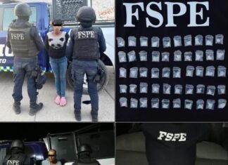 Elementos de las FSPE aseguran a un hombre y una mujer con cristal y mariguana.