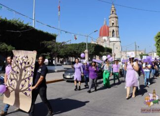 Conmemoran el Día Internacional de la Mujer en Santiago Maravatío.