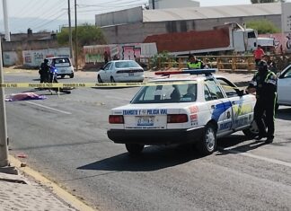 Motociclista murió arrollado en la Avenida Tecnológico de la colonia 10 de Abril en Celaya.