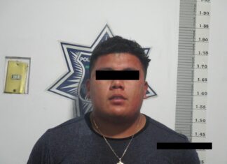 Policía Guanajuato detuvo a un sujeto por agredir a su pareja.