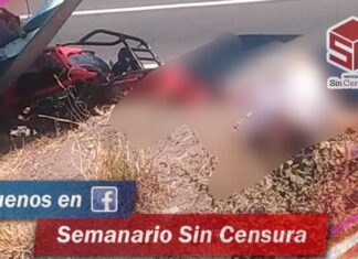 Una pareja murió después de derrapar en la moto donde viajaban en la carretera Apatzingan- Cuatro Caminos.
