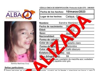 Localizan a una de las 8 mujeres desaparecidas en Celaya desde la semana pasada.