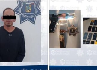 Un hombre fue detenido tras asaltar tienda de celulares en plena zona Centro.